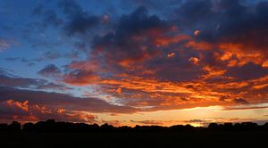 Farbliche Sonnenuntergang