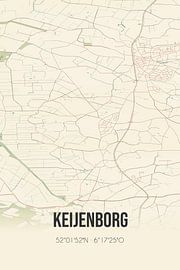 Alte Landkarte von Keijenborg (Gelderland)