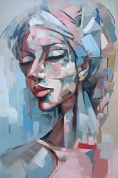 Abstract portrait of a beautiful woman by But First Framing