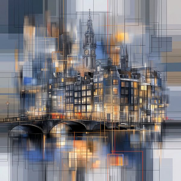 Amsterdam Geometrisch von Preet Lambon