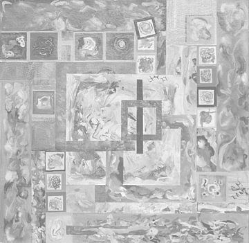 EH PAINTING ART 2007 #0005 Burgunderrot Soft-Schwarz von Willem Hartgers