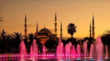Blauwe Moskee of Sultan Ahmed Moskee in Istanbul van Sjoerd van der Wal Fotografie
