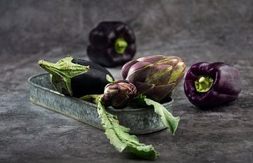 Artichokes and eggplants by Alex Neumayer