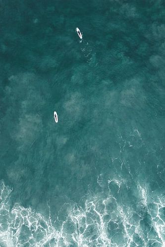 Surfers on the ocean | travel photography print | Ahangama Sri Lanka