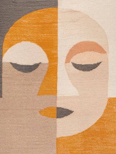 Bohème-Porträt in Erdtönen