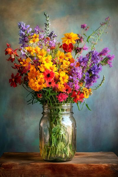 Flower bouquet vase by Poster Art Shop