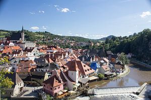 Uitzicht over Cesky Krumlov.