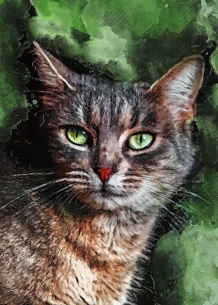 Cat animals art #cat by JBJart Justyna Jaszke