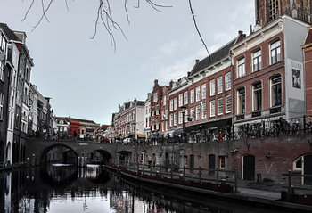 Grachtenpanden in Utrecht