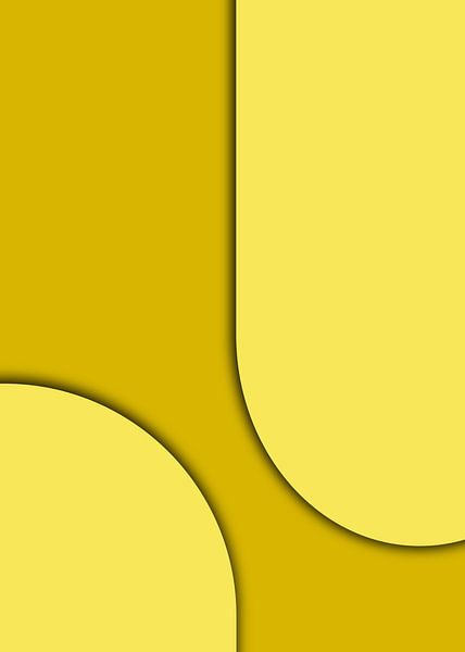 Peace in curry mustard yellow by Mad Dog Art