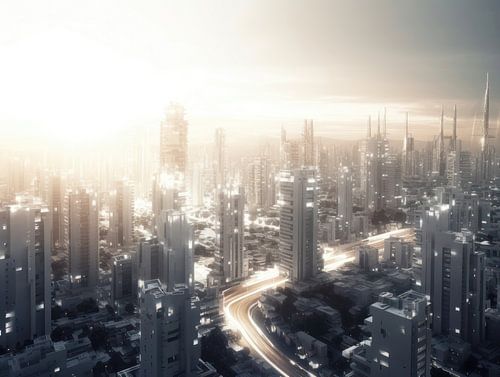 Abstracte Utopieën: Stedelijke Dromen van de Toekomst