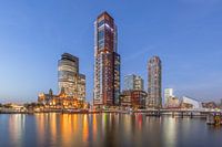 Rotterdam tijdens zonsondergang