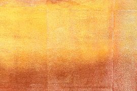 Abstract Minimalist Landscape Painting in yellow and ochre by Dina Dankers