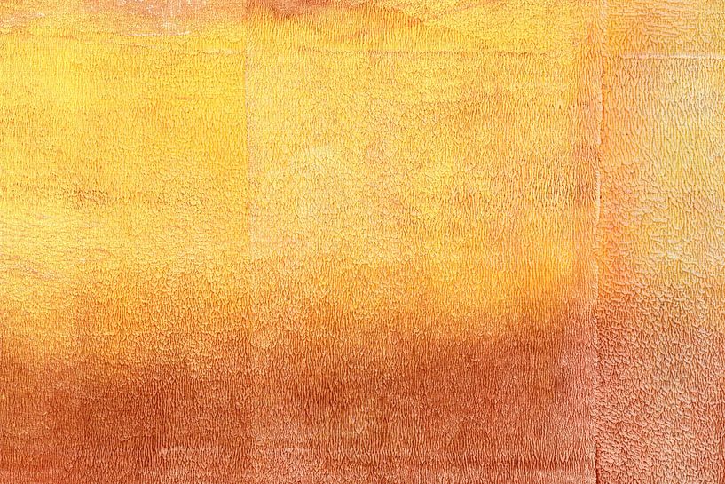 Abstract Minimalist Landscape Painting in yellow and ochre by Dina Dankers