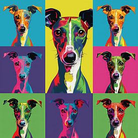 Pop Art Whippet von Lauren Wilde