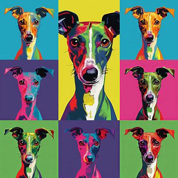 Pop Art Whippet by Lauren Wilde