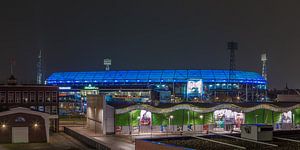 Feyenoord Rotterdam stadion De Kuip at Night - 20 van Tux Photography