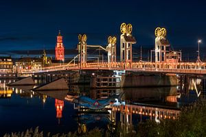 Stadtfront Kampen mit Stadtbrücke