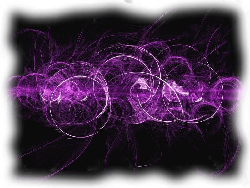 Cercles violets abstraits par Maurice Dawson