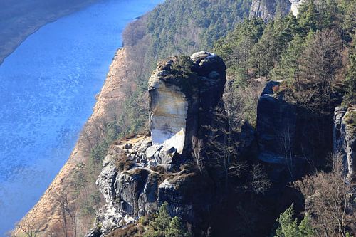 Elbe Sandstone Mountains in winter