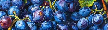 Painting Lively Grapes by Blikvanger Schilderijen