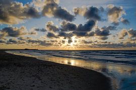 Strand bij Zonsondergang