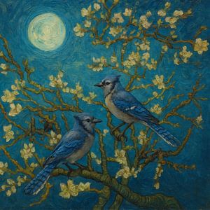 Mandelblüten-Serenade unter dem blauen Mond - Van Gogh Remix