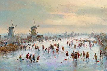 Windmill Beach Crowd van Christian Ovís