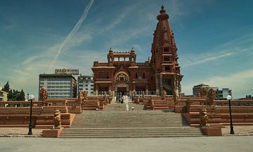 Baron-Empain-Palast in Kairo, Ägypten (Le Palais Hindou) Außenaufnahme bei Tageslicht s von Mohamed Abdelrazek