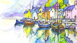 The small port in Portugal.