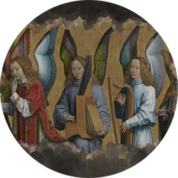 Hans Memling, A, Musicerende engelen, 1494, rechts van Atelier Liesjes