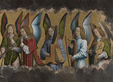 Hans Memling, A, Musizierende Engel, 1494, rechts