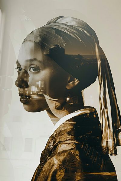 Das Mädchen mit dem Perlenohrring von Poster Art Shop