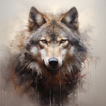 Wolf artistiek van TheXclusive Art