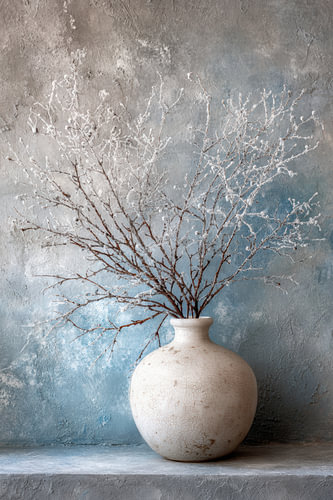 Tableau « Vase blanc » - Apaisant et délicat