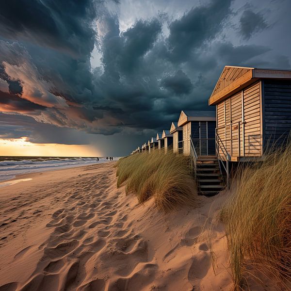 life on the beach by Egon Zitter