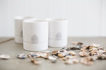Schelpen bewaren in het beachhouse