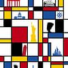 Piet Mondrian landmark sur Marion Tenbergen
