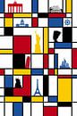 Piet Mondriaan oriëntatiepunt van Marion Tenbergen thumbnail