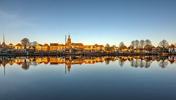 Blokzijl tijdens zonsondergang