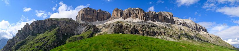 Sella group seen from the Passo Pordoi in the Dolomites by Sjoerd van der Wal Photography