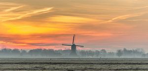 Zonsopkomst bij de molen!