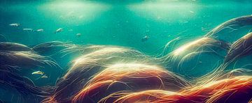 Panorama d'un monde sous-marin Illustration sur Animaflora PicsStock