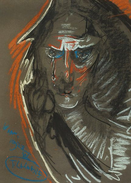 Stanisław Ignacy Witkiewicz - Portrait of Maria Kasprowiczowa by Peter Balan