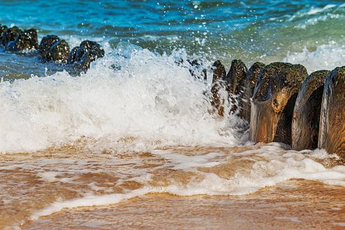 Buhnen am Strand der Ostsee