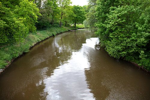 Uitzicht op de Hase en de rivieroever