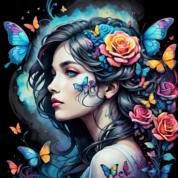 Flower Moon and Butterfly Silence