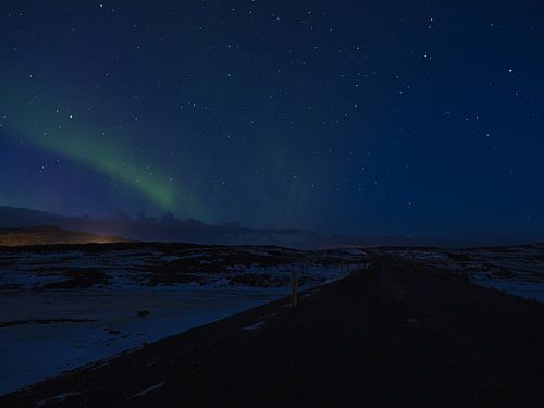 Sterrenhemel met noorderlicht