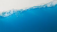 slanting blue water