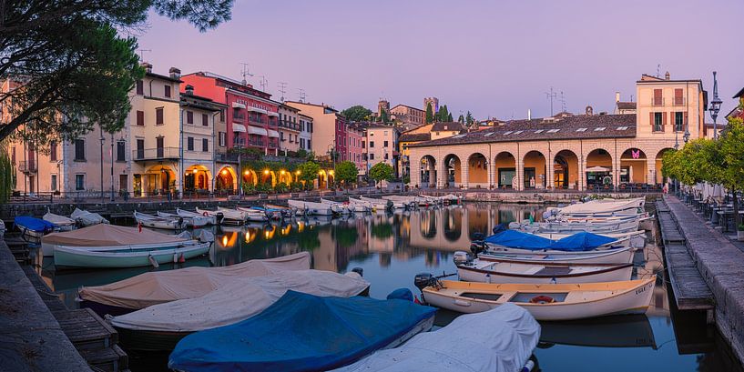 Zonsopkomst bij de Porto Vecchio, Desenzano del Garda van Henk Meijer Photography
